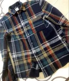 希少ZARA シャツジャケット　チェック　ニットジャケット