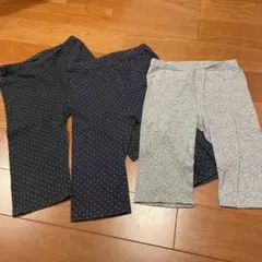 無印良品　五分丈レギンス　3色セット