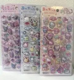 【正規品】サンリオ うるちゅるポップシール3枚セット