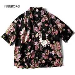 INGEBORG インゲボルグ 半袖 開襟 オープンカラー シャツのサムネイル