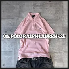 00s POLO RALPH LAUREN ポロシャツ 短丈 ピンク y2k