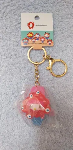 大阪万博　サンリオ ミャクミャクなりきり立体キーホルダー　マイメロディ クリア