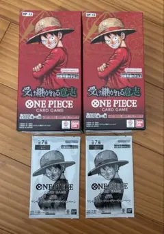 ONE PIECE カード　受け継がれる意志　テープあり　2箱 特典パック付き
