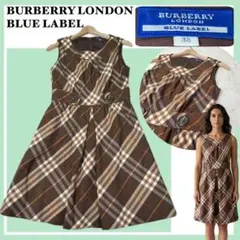 BURBERRY ノバチェック柄 ワンピース ストレッチ Vネック - メルカリ
