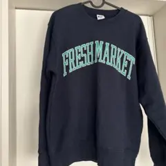 ラッセルアスレチック　FRESH MARKET スウェット トレーナー ネイビー