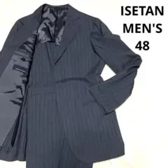 ISETANMEN'S 48 グレーストライプ ビジネススーツ ウールのサムネイル