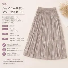 ViS シャイニーサテンプリーツスカートのサムネイル