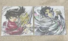 鬼滅の刃 無限城編 入場者特典 胡蝶しのぶ 冨岡義勇 バースデー色紙 セット