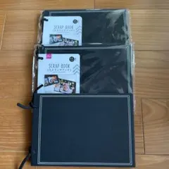 スクラップブック 黒 15ページ 3冊セットのサムネイル