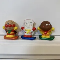 あつまれアンパンマン３点セット＊スノーボード＊ソフビ指人形＊スノボ