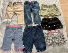 ミキハウス 子供用パンツ　まとめ売り７点　100cm