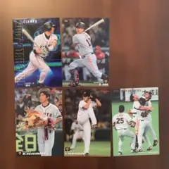 カルビープロ野球チップスカード 2007-12年　読売ジャイアンツ 6枚