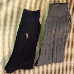 Polo Ralph Lauren リブ編みソックス 2足セット