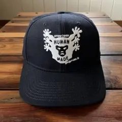 HUMAN MADE 木梨憲武 コラボ キャップ ブラック HUMAN MADE 木梨憲武 コラボ キャップ ブラック - メルカリ