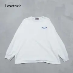 A6-4111　長袖Tシャツ　ロゴ入り　背面プリント　150【ラブトキック】