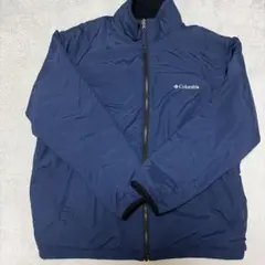 Columbia リバーシブル フリース ジャケット ネイビー ブラック