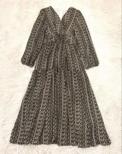 fifth 小花柄　ロング ギャザー　ワンピース　リボン　フィフス