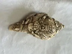 ◇チベット密教法具 法螺貝（シャンカ）ヴァジュラ・パーニ（金剛手