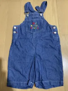 美品　ミキハウス　オーバーオール　110 デニム　レトロ　レア