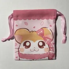 とっとこハム太郎 マフラーちゃん プチ巾着 セリア ダイソー 小物入れ ポーチ