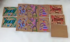 メキシコ刺繍　グリーティングカード　封筒　 10枚セット