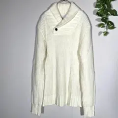 【KOE】 セーター　ニット　トップス　長袖　ボーダー　リブ　プルオーバー　古着