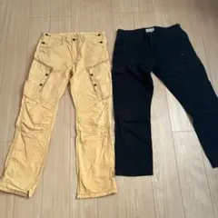 アビレックス　イエローカーゴパンツ、黒ズボンまとめ売り