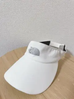 ノースフェイス　サンバイザー　ホワイト　キャップ