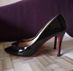 ❤DIANA❤ブラックエナメルポインテッドトゥハイヒール