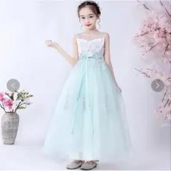 140cm ピアノ発表会ドレス　ミントグリーン