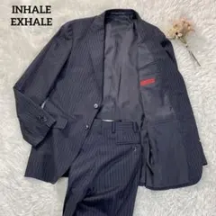 インヘイルエクスヘイル スーツ上下セット 180A XL ネイビー ストライプのサムネイル