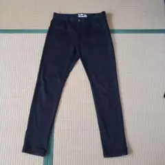 ikka wonder shape ブラックチノパン M