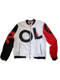 【美品】ポロラルフローレン　ナイロンジャケット　ビックロゴ　LG,