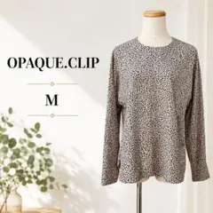 OPAQUE.CLIP オペークドットクリップ ベージュ 総柄 長袖ブラウスのサムネイル