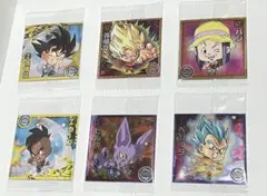 ドラゴンボール　超戦士シールウエハース超　超絶感謝の十周年　6枚セット