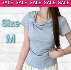 【夏映えカラー♡】水色Tシャツ Mサイズ