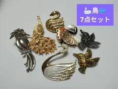 鳥 ブローチ