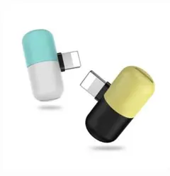 iPhone イヤホン 充電 変換アダプタ