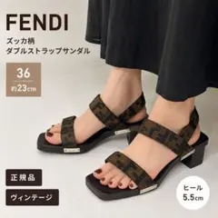 FENDI フェンディ ZUCCA ズッカ柄 ミュール サンダル 35 - メルカリ