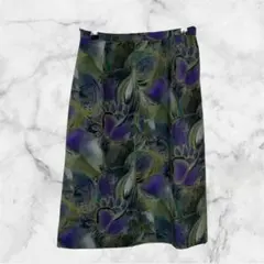 S129 スカート タイトスカート 総柄 柄 派手 個性的 レトロ