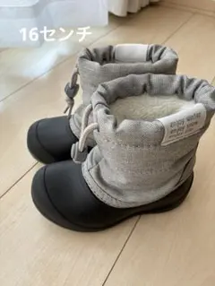 キッズ　スノーブーツ（グレー）