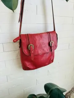 Dakota ダコタ レザー ショルダーバッグ レッド