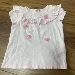 mezzo piano ピンク フリル タンクトップ 95