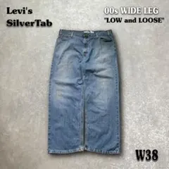 00s 希少 リーバイスシルバータブ LOW&LOOSE極太バギー デニムW38