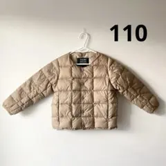 TAION ベージュ キルティング ジャケット 上着 アウター 110 防寒