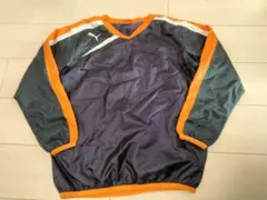Puma ピステ・ウィンドブレーカー ネイビー/オレンジ　140cm