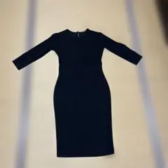 SHEIN ブラック 七分袖ワンピース