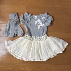 入園式　ワンピース110cm &タイツ　2点セット