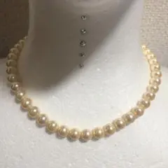 本真珠ゴールドネックレス