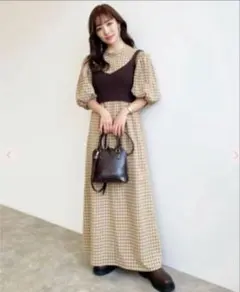 ビスチェ ロングワンピース